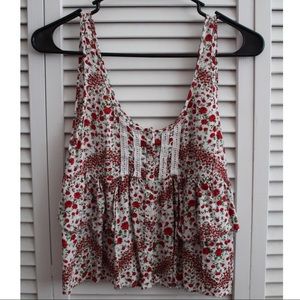 H&M Rose Print Tank